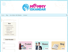 Tablet Screenshot of mommyiskandar.com